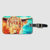 Highland Coo Bagagelabel (Voorkant (horizontaal))