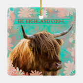 Highland Coo Keramisch Ornament (Achterkant)