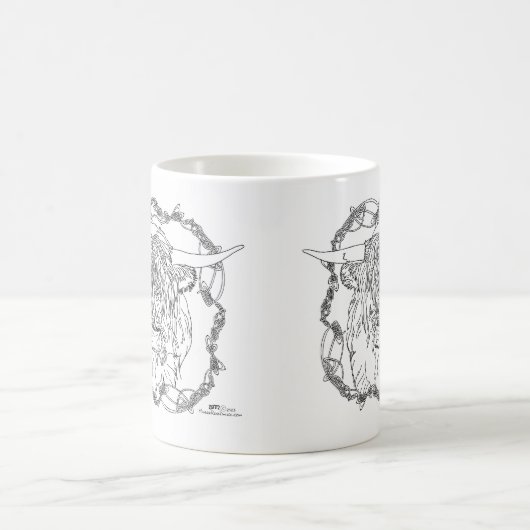 Highland "Coo" Koffiemok (Center)