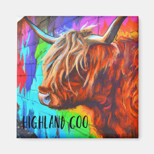Highland coo magnet (Voorkant)