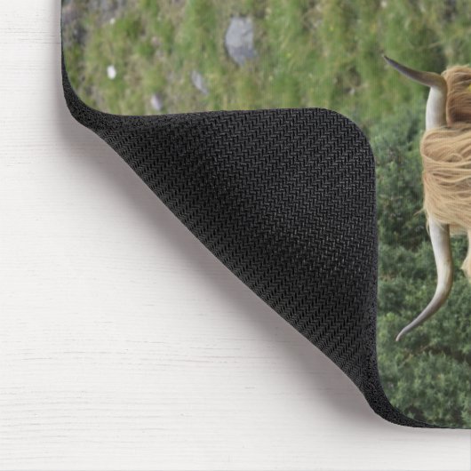 Highland Coo mousepad Muismat (Hoek)