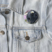 Highland Coo Ronde Button 5,7 Cm (In situ)