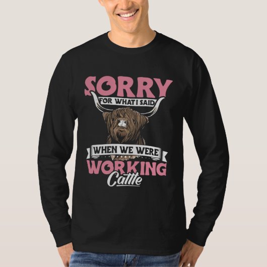Highland Cow Apparel Highland Cattle Farmer for Wo T-shirt (Voorkant)
