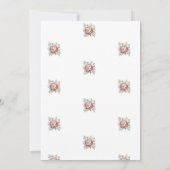 Highland Cow Boho Watercolor First Birthday Kaart (Achterkant)