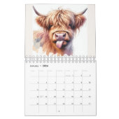 Highland Cow Calendar 2026 Kalender (Jan 2026)