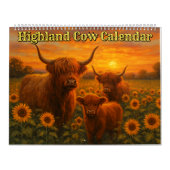 Highland Cow Calendar Kalender (Hoes)