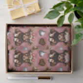 Highland Cow Chocolate Kisses and Bows Gift Liner Tissuepapier (Geschenk)