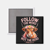 Highland Cow Christian Magneet (Voorkant / Achterkant)