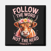 Highland Cow Christian Magneet (Voorkant)