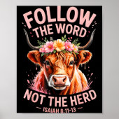 Highland Cow Christian  Poster (Voorkant)