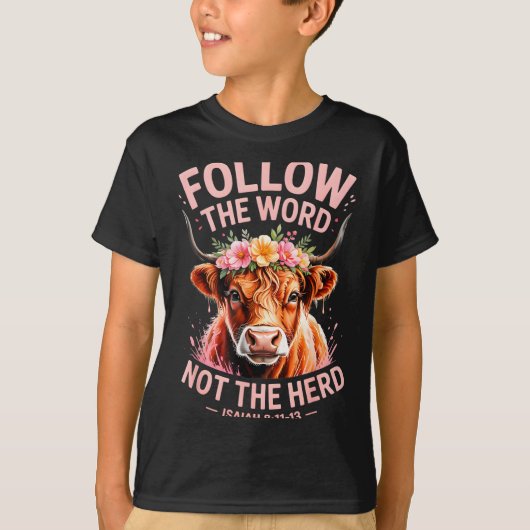 Highland Cow Christian  T-shirt (Voorkant)