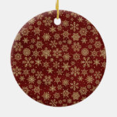 Highland Cow Christmas Keramisch Ornament (Achterkant)