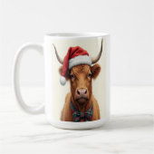 Highland Cow Christmas Koffiemok (Links)