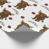Highland Cow Christmas Wrapping Paper Cadeaupapier (Hoek)