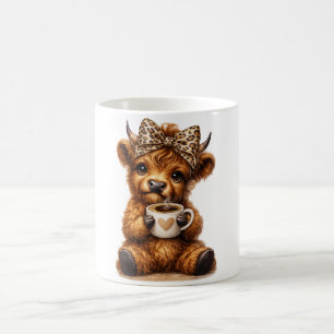 Highland Cow Coffee Wrap: Luipaard Boog — Personal Koffiemok