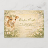 Highland Cow Countryside Diapper Raffle Informatiekaartje (Voorkant)