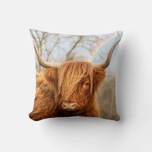 Highland Cow Cushion Kussen (Voorkant)