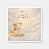 Highland Cow Floral Baby Shower Servet (Voorkant)