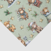 Highland Cow Holiday Parade Tissuepapier (Detail)