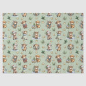Highland Cow Holiday Parade Tissuepapier (Voorkant)