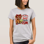 Highland Cow Hot Mess Funny Humorous Sarcastic T-shirt (Voorkant)