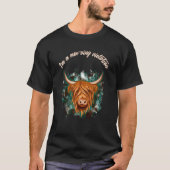 Highland Cow  I'm A Moo ving Violation Sarcastic T-shirt (Voorkant)