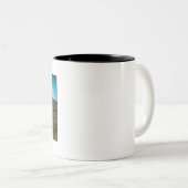 Highland Cow in the Field Tweekleurige Koffiemok (Voorkant rechts)