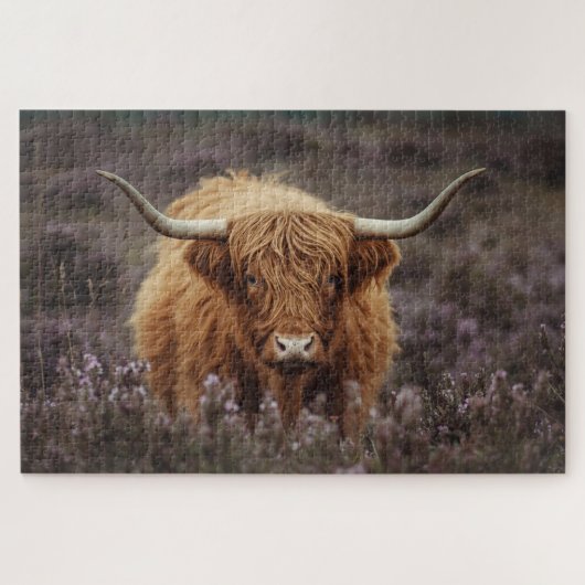 Highland Cow Jigsaw Puzzle Legpuzzel (Horizontaal)