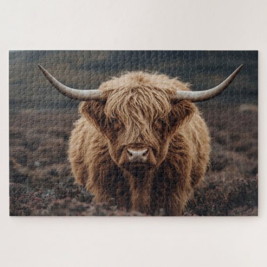 Highland Cow Jigsaw Puzzle Legpuzzel (Horizontaal)