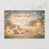 Highland Cow Meadow Diapper Raffle Informatiekaartje (Voorkant)