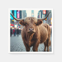 Highland Cow op Times Square