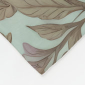 Highland Cow Pastel William Morris Inspired Floral Fleece Deken (Hoek)