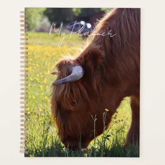 Highland Cow Planner - Spring Theme (Voorkant)