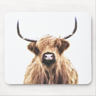 Highland Cow Portrait Muismat
