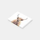 Highland Cow Portrait Post-it® Notes (Schuin)