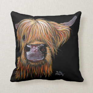 HiGHLaND CoW PRiNT "HeNRY" DOOR SHiRLeY MacARTHuR Kussen