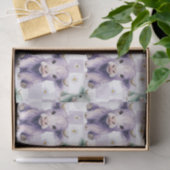 Highland Cow Purple Sage Easter Flowers Pastel Tissuepapier (Geschenk)