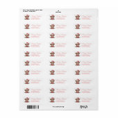Highland Cow Return Address Labels (Full Sheet)