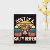 Highland Cow Shirt Funny Men Women  Kaart (Gele Bloem)