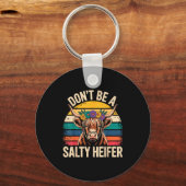 Highland Cow Shirt Funny Men Women  Sleutelhanger (Voorkant)