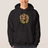 Highland Cow Sunflower Butterfly Farm Animals West Hoodie (Voorkant)
