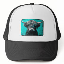 Highland Cow Trucker Hat, Country Life Trucker Hat