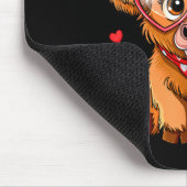 Highland Cow Valentines Day Funny Hearts Valentine Muismat (Hoek)