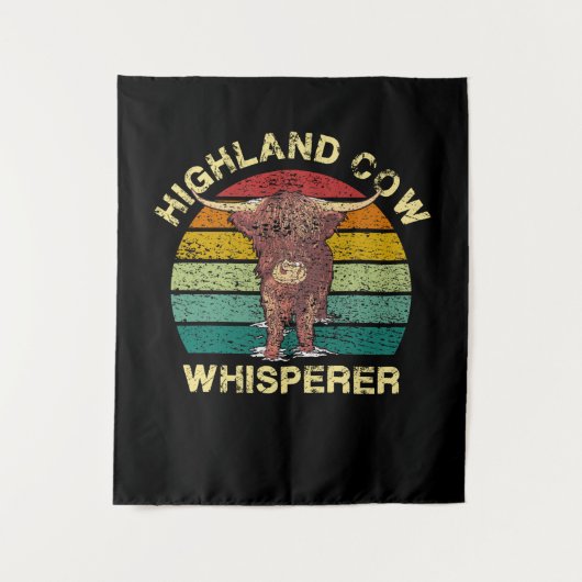 Highland Cow Whisperer Wandkleed (Voorkant)