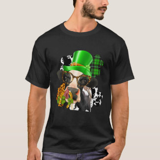 Highland Cow With C St Patrick Day Leopard Horse S T-shirt