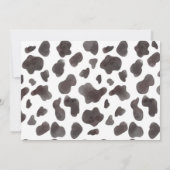 Highland Cowboy 1e verjaardag uitnodiging (Achterkant)