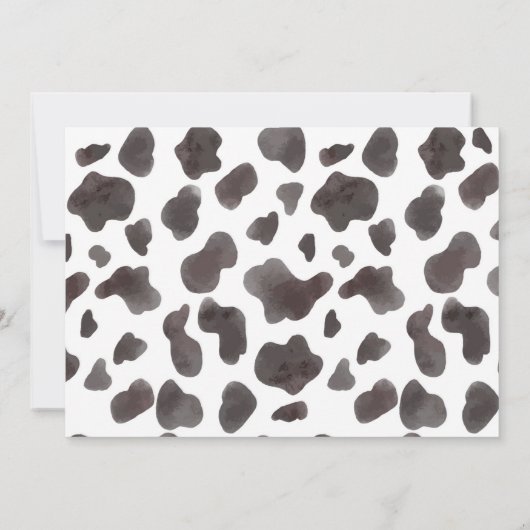 Highland Cowboy 1e verjaardag uitnodiging (Achterkant)