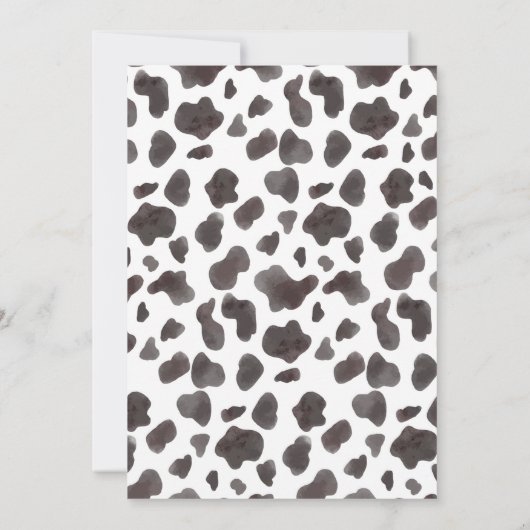 Highland Cowboy 2nd Birthday Party uitnodiging (Achterkant)