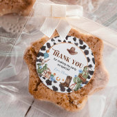 Highland Cowboy Labels Verjaardag Stickers