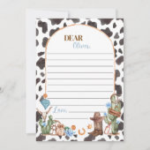 Highland Cowboy Time Capsule Note Bericht Kaart (Voorkant)